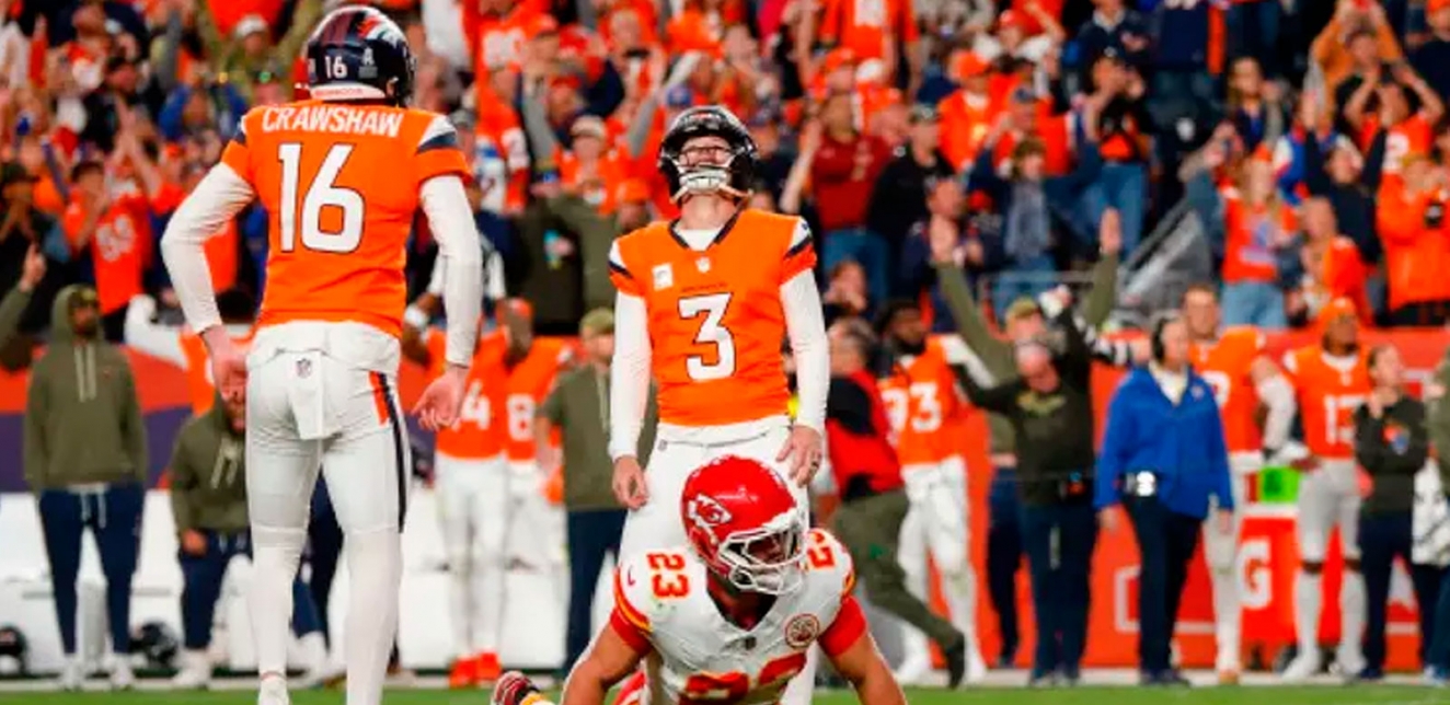 Lutz firma el golpe final y Denver hunde más a los Chiefs